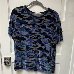 We The Free Camouflage Velvet Tee